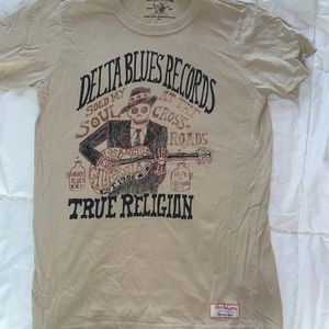 Men’s True Religion beige T-shirt
